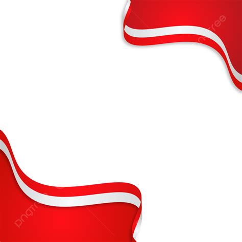 Merah Putih Vector PNG Images, Background Merah Putih Dan Pita Bendera Indonesia, Background ...