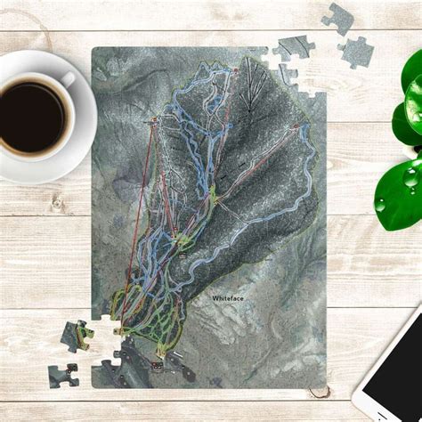 Whiteface, New York Ski Trail Map Puzzles | Whiteface, Map puzzle ...