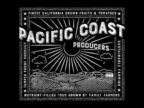 Pacific Coast T-Shirt Graphic by Jamie Stark on Dribbble