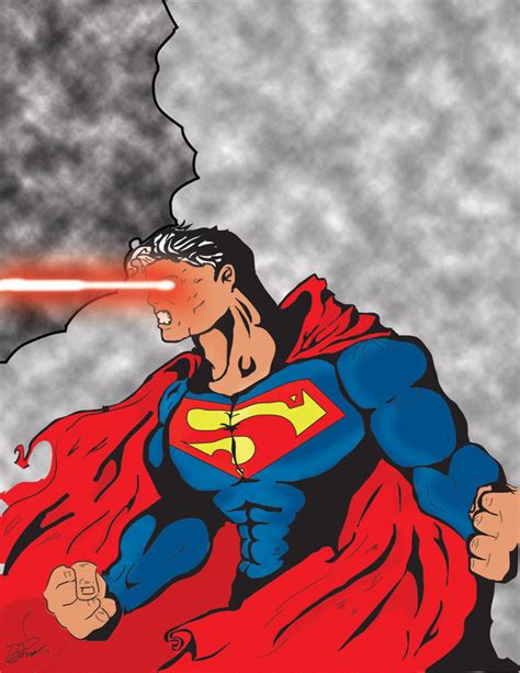 Superman Heat vision-colour by DFS-ART on DeviantArt