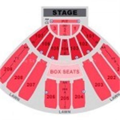 Concord Pavilion, Concord CA - Seating Chart View