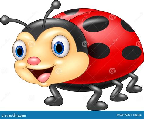 Cute Ladybug Seamless Vector Border. Hand Drawn Biology Garden Wildlife ...