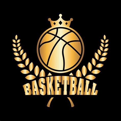 Gold crown on a basketball ball — Stock Vector © dvargg #71447003