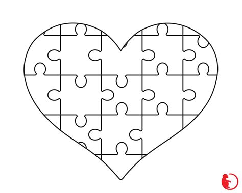 Heart Puzzle SVG Cut Files, Love Jigsaw Cricut File, White Puzzle Heart Cut File, Instant ...