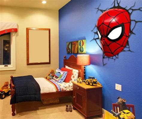 Spiderman Bedroom Decor | Boys room design, Boys bedroom themes ...