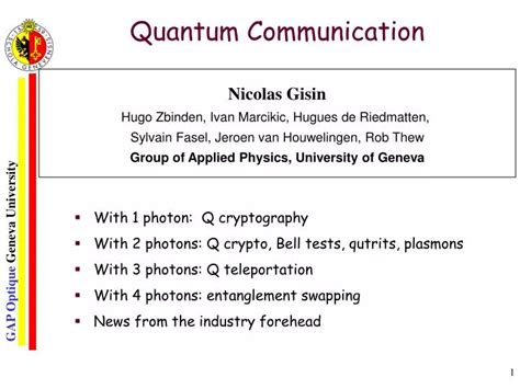 PPT - Quantum Communication PowerPoint Presentation, free download - ID ...