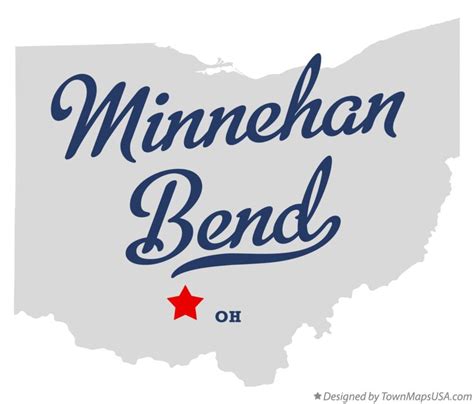 Map of Minnehan Bend, OH, Ohio