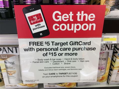 Target | Free $5 Target gift card with a Personal Care Purchase of $15 or more | SHIP SAVES