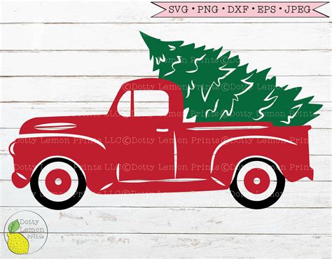 Drawing & Illustration vintage truck svg Christmas Truck svg christmas ...