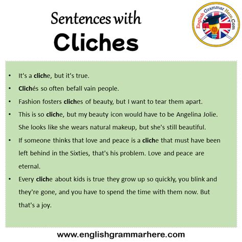 Sentences with Cliches, Cliches in a Sentence in English, Sentences For ...