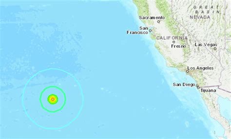 Magnitude 6 earthquake strikes far off California coast