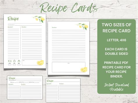 Make Your Own Personalised Printable Recipe Binder Al - vrogue.co