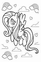 My Little Pony Fluttershy Coloring  Free Printable Pages sketch template