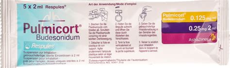 Pulmicort Inhalation Suspension 0.125mg/ml 20 Respule 2ml in der Adler ...