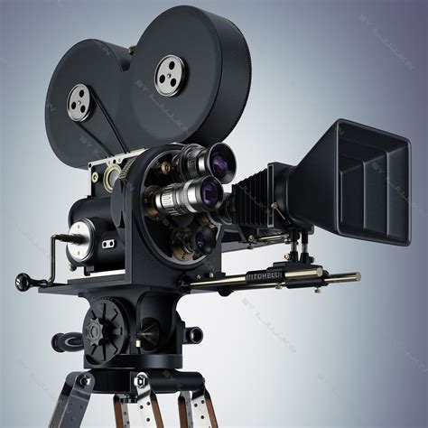 camera retro movie 3d model