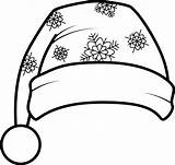Santa Claus Hat Coloring Page sketch template