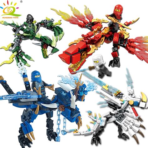 115pcs+ ninja dragon knight building blocks enlighten toy for children Compatible Legoing ...