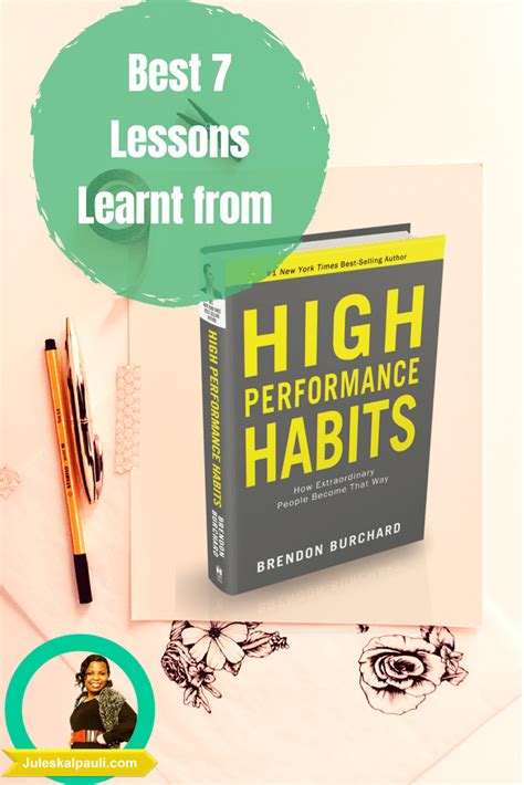 High Performance Habits Lessons. Brendon Burchard Book Review | Books for self improvement ...