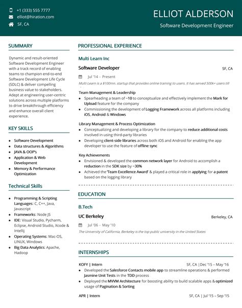 One Page Resume - Ultimate 2021 Guide With 10+ Examples and Samples