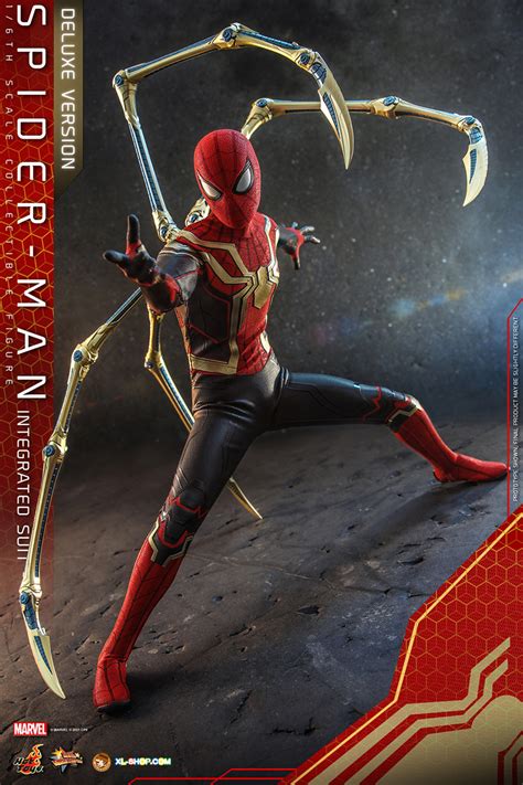 Hot Toys Spider Man Integrated Suit Deluxe Version Scale Figure | Hot ...