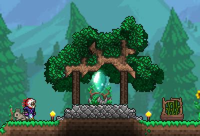 My smol Forest Pylon shrine : r/Terraria