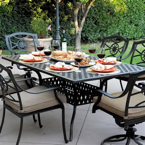 Darlee Ten Star 7 Piece Cast Aluminum Patio Dining Set : Ultimate Patio