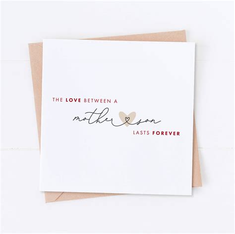 Mother And Son Mother's Day Card By Studio One48