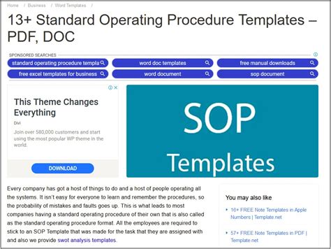 Sop Standard Operating Procedure Template Free - Templates : Resume Designs #eVgeEkKgQG