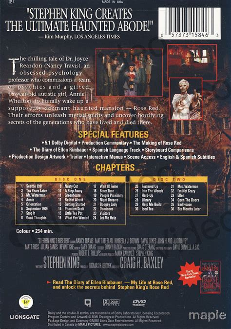 Rose Red - Stephen King's (Two Disc Deluxe Edition) on DVD Movie