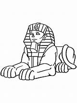 Egyptian Sphinx Coloring Pages sketch template