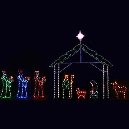 Holiday Nativity LED Light Display - 8 Piece | Christmas themes decorations, Holiday lights ...