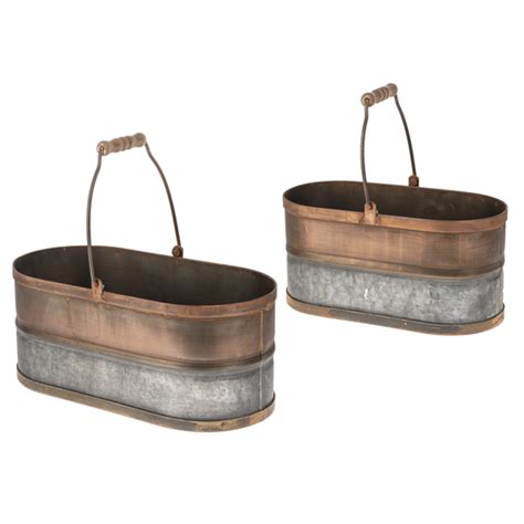 Copper Oval Planter - Creekside Home Decor