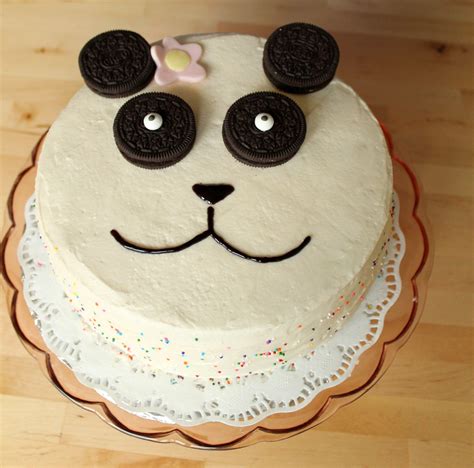 Organic Panda bear cake | Panda cakes, Panda bear cake, Cake