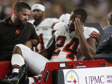 Early Report on extent of Cleveland Browns RB Nick Chubb Injury ...