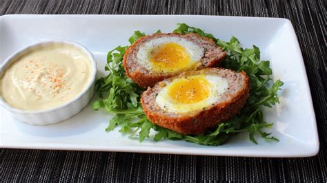 Scotch Eggs - Crispy Sausage-Wrapped Soft Cooked Egg - How to Make Scotch Eggs - YouTube