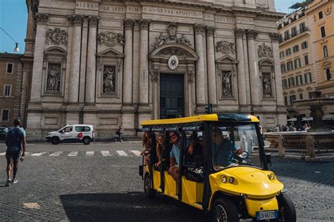 Rome Golf Cart Driving Tour: City Center, Colosseum & Catacombs 2024