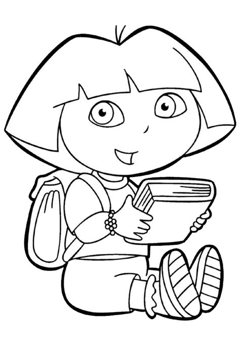 Dora Beach Coloring Coloring Pages