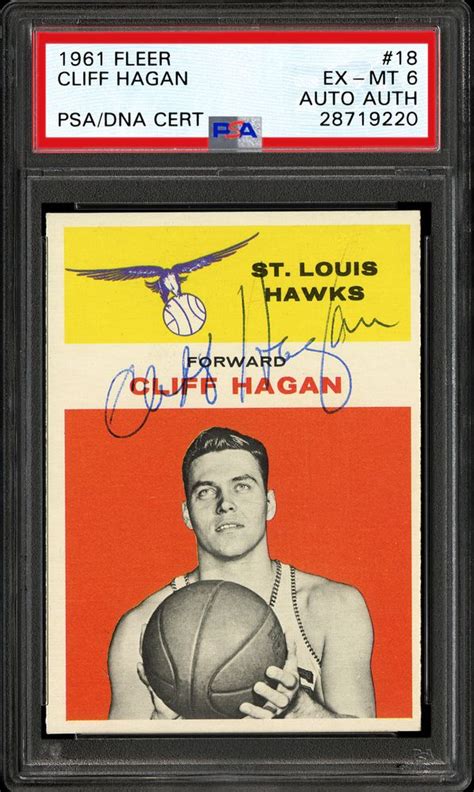 Cliff Hagan | PSA AutographFacts℠