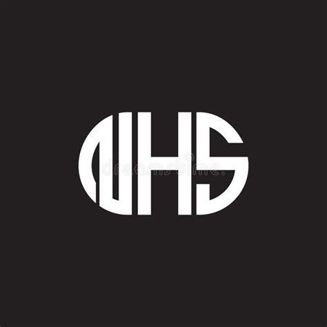 NHS Letter Logo Design on Black Background. NHS Creative Initials ...