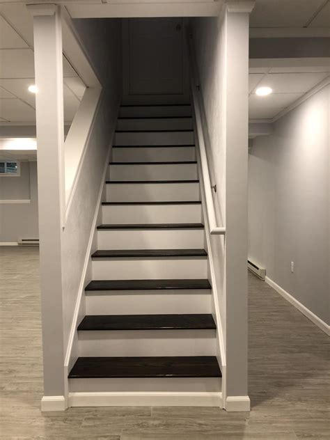 Basement Stairs / DIY | Painted stairs, Basement renovations, Basement ... : This document ...