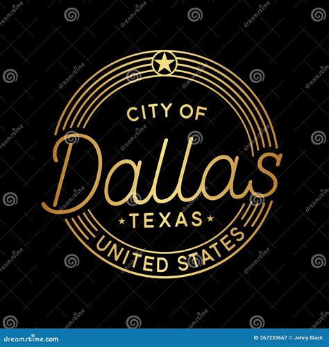 City of Dallas Vector Design Template. Dallas Texas Logotype. Vector ...