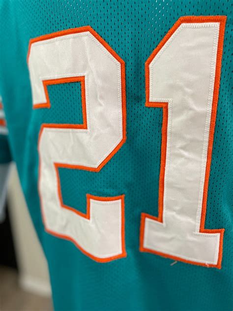 Miami Dolphins Throwback Jersey #21 Jim Kiick XL | eBay