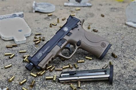 Smith & Wesson M&P22 Compact Pistol in Cerakote FDE Finish - ArmsVault