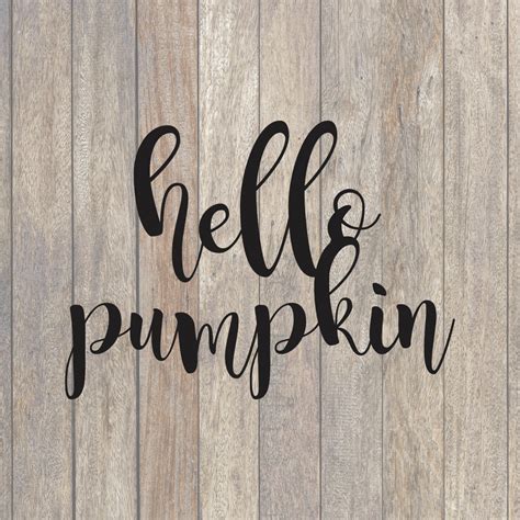 Hello Pumpkin SVG File - Fall SVG - Thanksgiving - Pumpkin