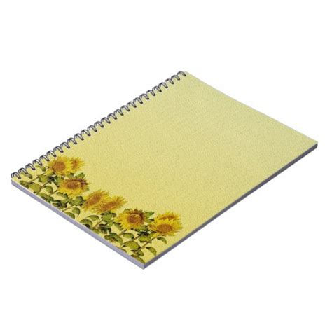 Sunflower Notebook | Zazzle