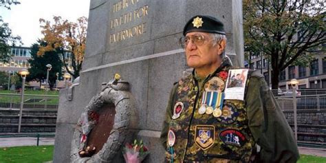 Veteran Honours Slain Soldier By Guarding Vancouver Cenotaph ...