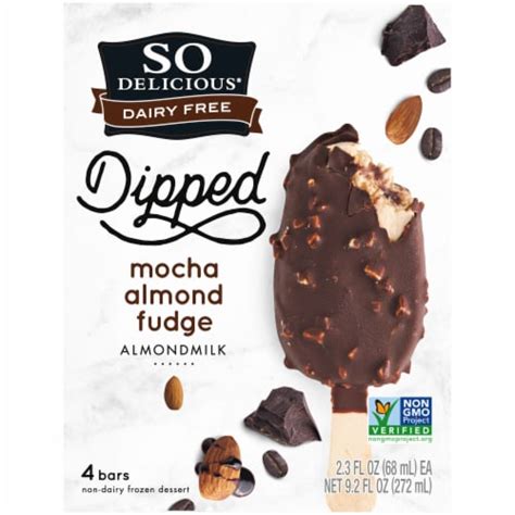 SO Delicious Almond Milk Mocha Fudge Bars 4 Count, 4 ct - Harris Teeter