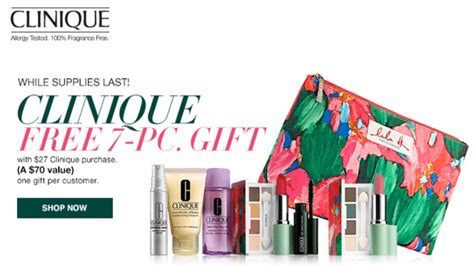 Macys : Clinique Free Gift ($70 value) With $27