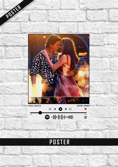 Chaleya Song Spotify Wall Poster Online | Jawan Movie – Leo Kingdom