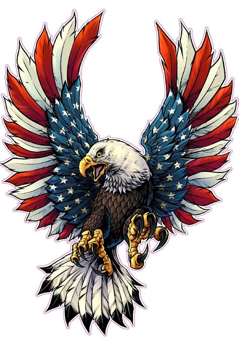 American Flag Eagle Tattoo